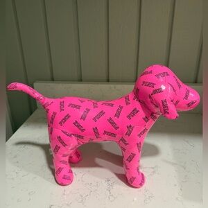 PINK VS Logo Dog Figurine